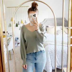 Abercrombie & Fitch sage sweater